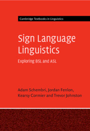 Sign Language Linguistics textbook cover